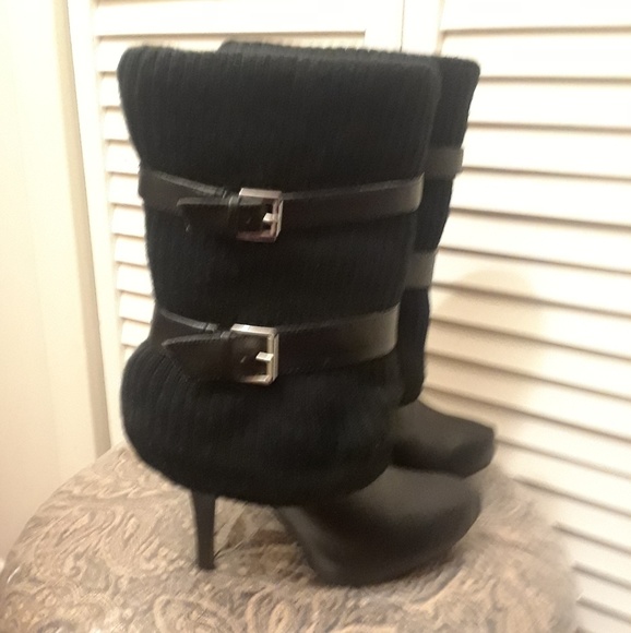 APT.9- NWOT- Sweater Boot w/buckles - Picture 1 of 2